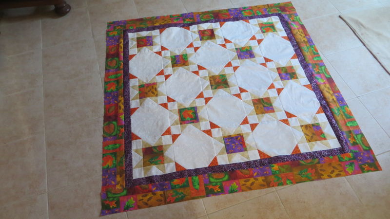 Finished quilt top